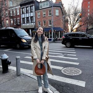 Acne Beige and Brown Trench Coat